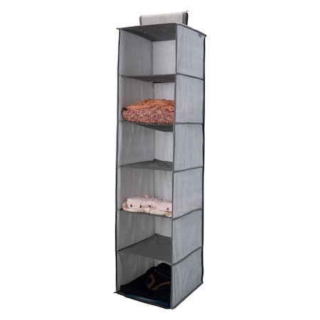 Simplify 6 Shelf Closet Organizer in Heather Grey 25427-HEATHER